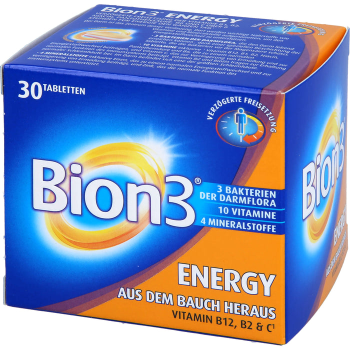 Bion3 Energy Tabletten zur Darm- & Energieunterstützung, 30 pc Tablettes