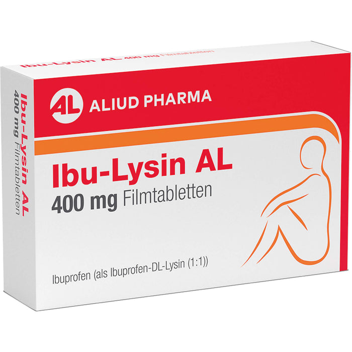 Ibu-Lysin AL 400 mg Filmtabletten bei akuten Schmerzen, 20 pcs. Tablets