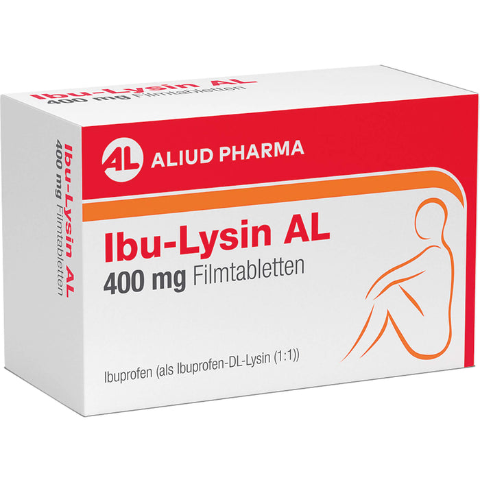 Ibu-Lysin AL 400 mg Filmtabletten bei akuten Schmerzen, 50 pc Tablettes