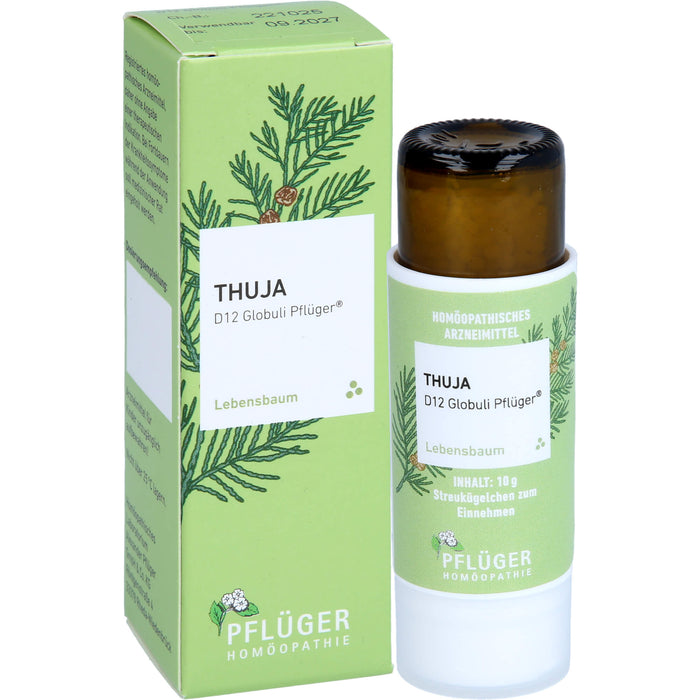 Pflüger Thuja D12 Globuli Dosierspender, 10 g Globules