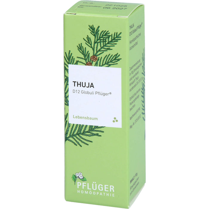Pflüger Thuja D12 Globuli Dosierspender, 10 g Globules