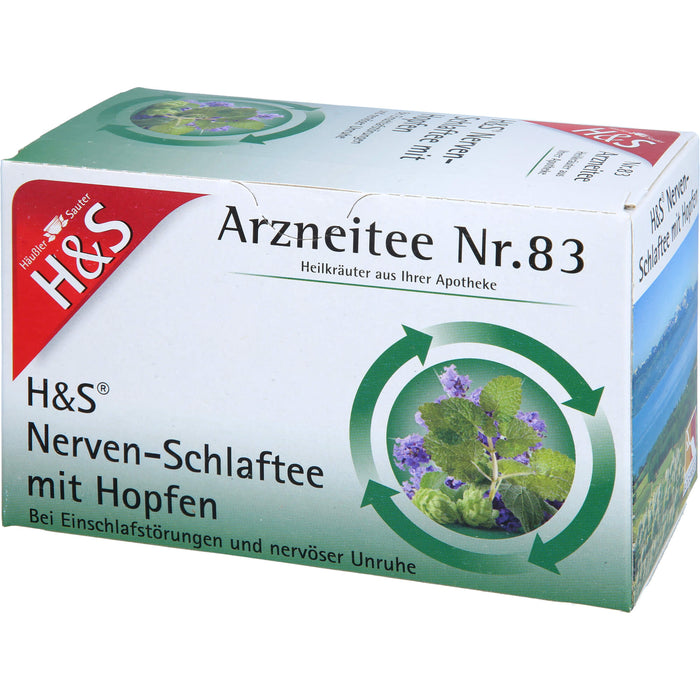 H&S Arzneitee Nr.83 Nerven- und Schlaftee mit Hopfen, 20 pc Sachets