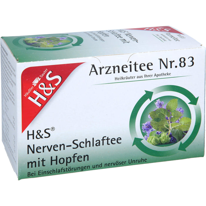 H&S Arzneitee Nr.83 Nerven- und Schlaftee mit Hopfen, 20 pc Sachets