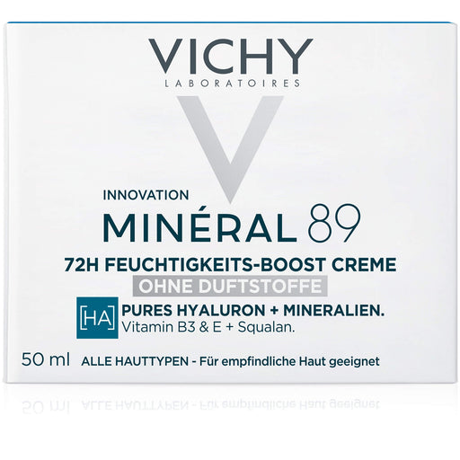 VICHY Minéral 89 72 h Feuchtigkeits-Boost Creme für normale Haut, 50 ml Creme