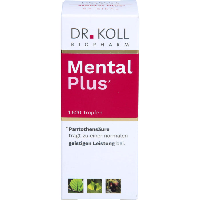 Dr. Koll Mental Plus Tropfen tragen zu einer normalen geistigen Leistung bei, 50 ml Tropfen