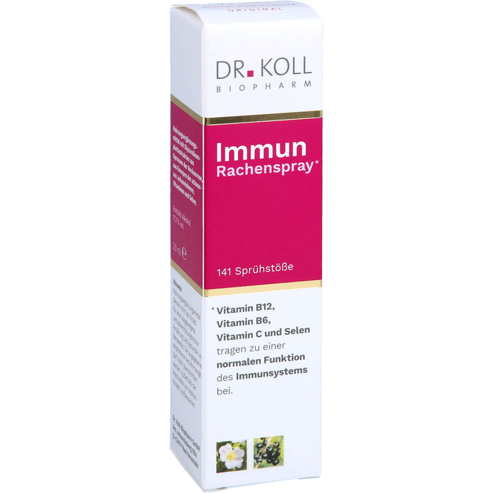 DR. KOLL Immun Rachenspray Gemmo Komplex Tropfen, 20 ml Solution