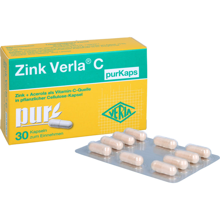 Zink Verla® C purKaps, Cellulose-Kapseln, 30 St KAP