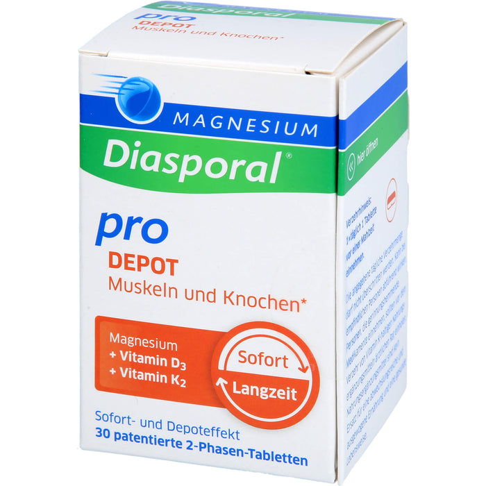 Magnesium-Diasporal Pro Depot Tabletten für Muskeln und Knochen, 30 pc Tablettes