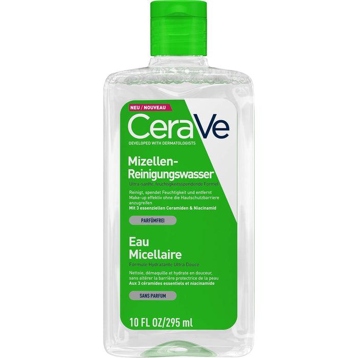 CeraVe Mizellen-Reinigungswasser für alle Hauttypen, 296 ml Lösung