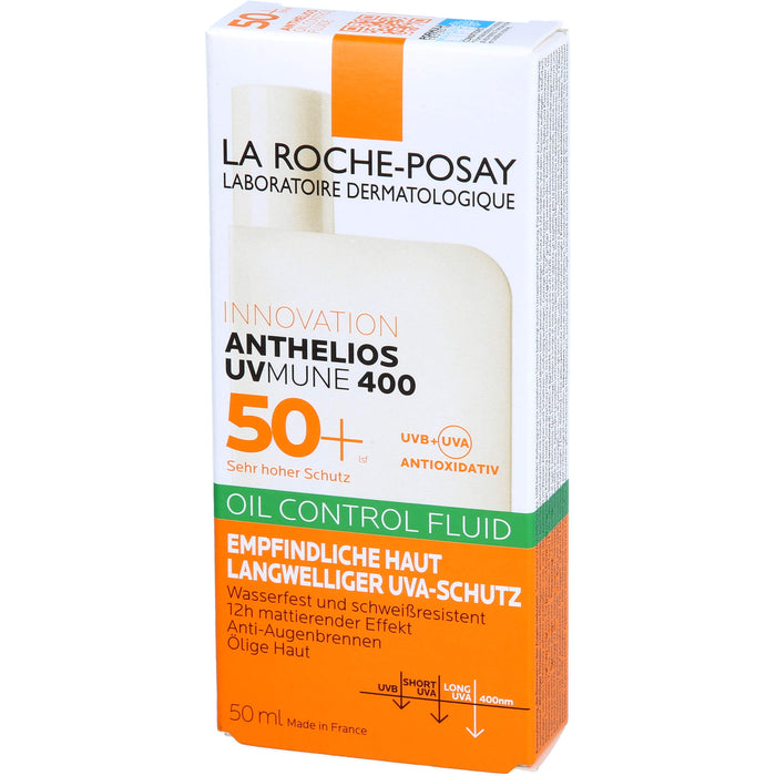 La Roche-Posay Anthelios Oil Control Fluid 50+ UVMune 400 für empfindliche Haut, 50 ml Crème