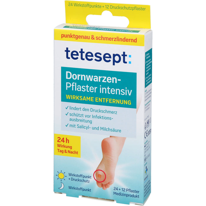 Tetesept Dornwarzen-Pflaster intensiv, 12 St. Pflaster