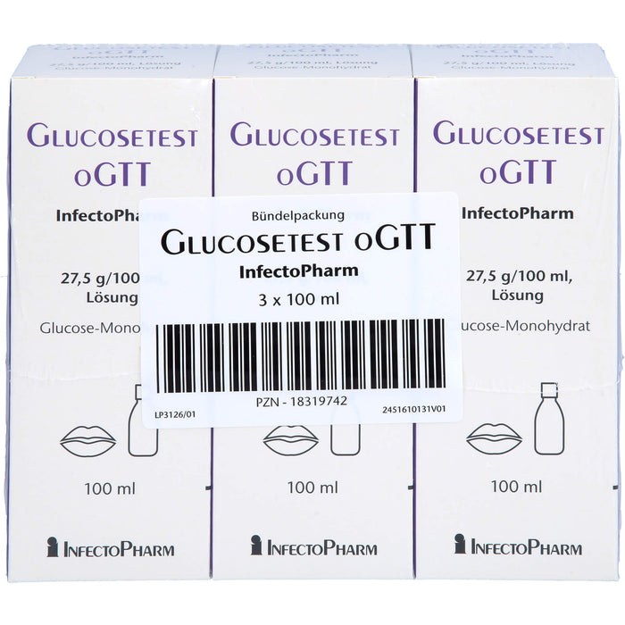 InfectoPharm Glucosetest oGTT Lösung, 100 ml Lösung