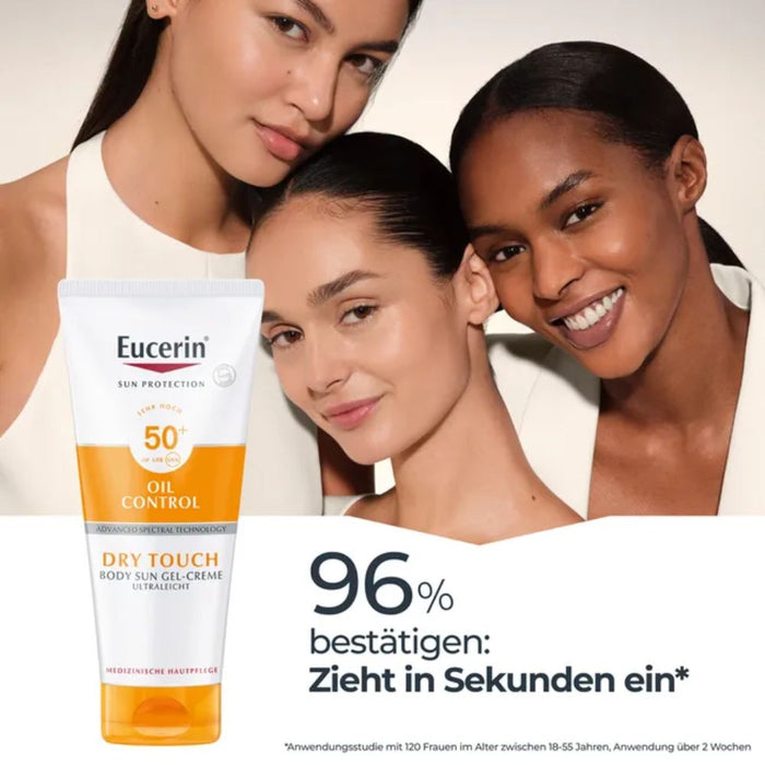 Eucerin Dry Touch Sun Gel-Creme ultraleicht LSF 50+, 200 ml Cream