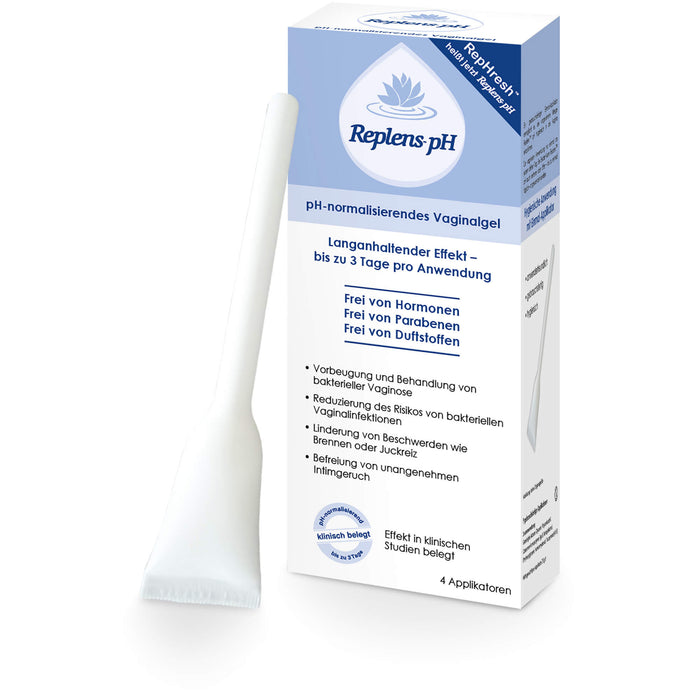 Replens pH normalisierendes Vaginalgel bei bakterieller Vaginose, 4 pc Paquet