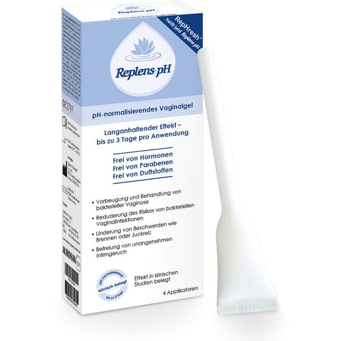 Replens pH normalisierendes Vaginalgel bei bakterieller Vaginose, 4 St. Packung