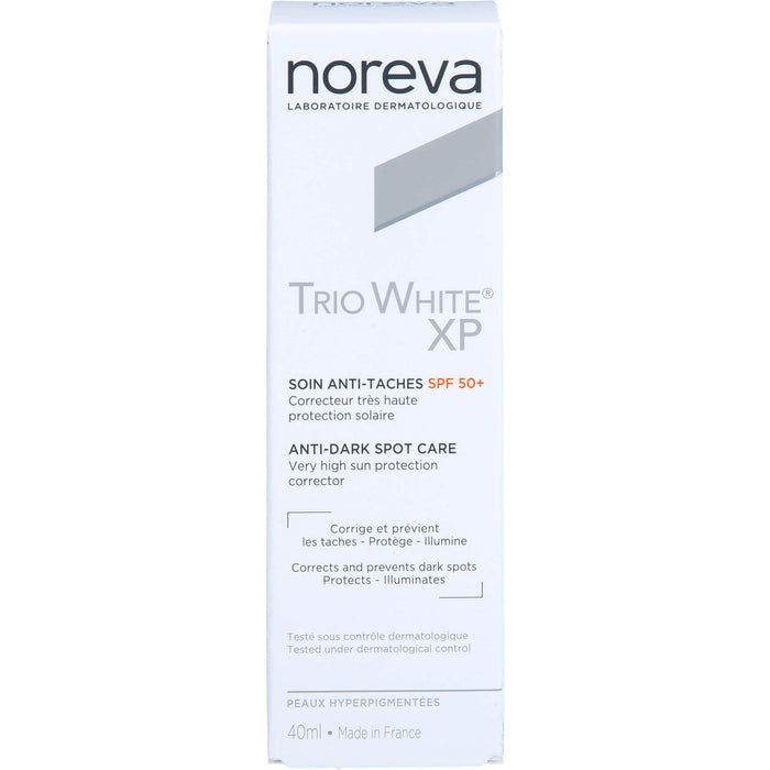 Noreva Trio White XP Tagespflege LSF 50+ Creme zur Reduzierung von Pigmentflecken, 40 ml Creme