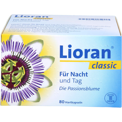 Lioran classic Kapseln für Nacht und Tag zur Unterstützung eines schnellen Einschlafprozesses, 80 St. Kapseln