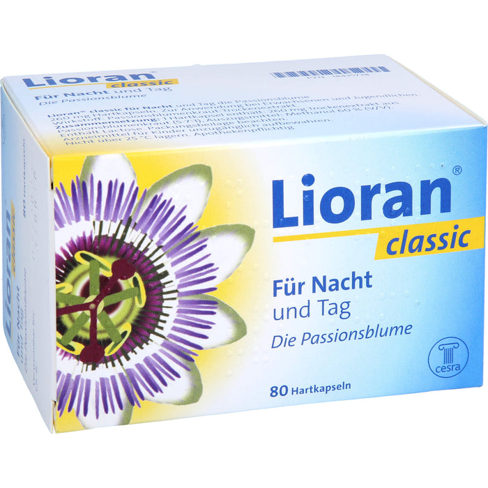 Lioran classic Kapseln für Nacht und Tag zur Unterstützung eines schnellen Einschlafprozesses, 80 St. Kapseln