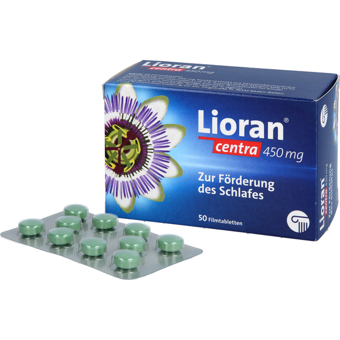 Lioran centra 450 mg Filmtabletten zur Förderung des Schlafes, 50 St. Tabletten