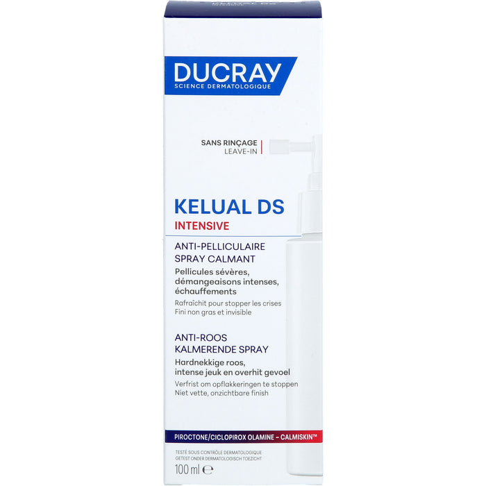 DUCRAY Kelual DS Intensive Anti-Schuppen beruhigendes Spray, 100 ml Spray