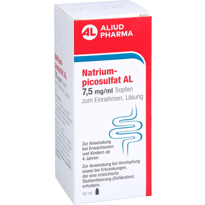 Natriumpicosulfat AL 7,5 mg / ml bei Verstopfung, 50 ml Solution