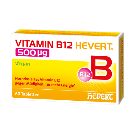 Vitamin B12 Hevert 500 µg, 60 St. Tabletten