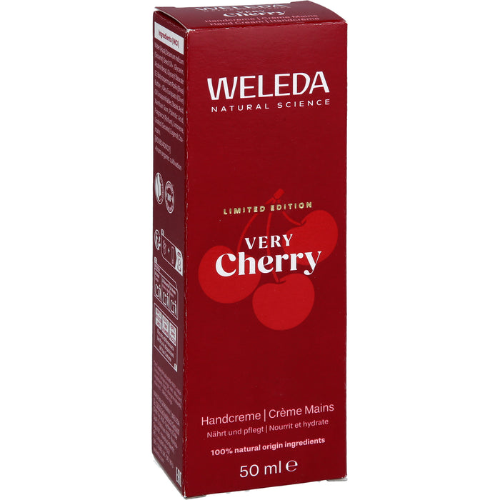 WELEDA Very Cherry Handcreme nährt und verwöhnt mit Kirschduft, 50 ml Creme