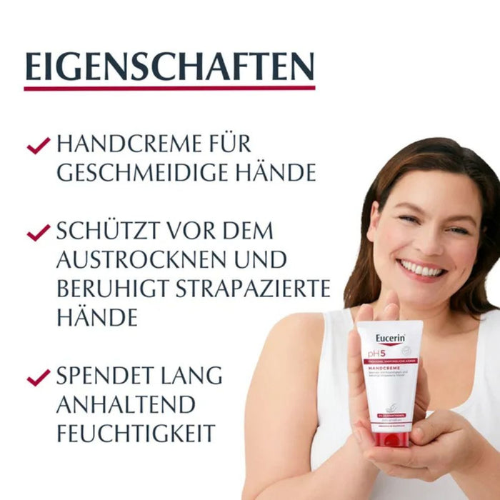 Eucerin pH5 Handcreme, 75 ml Crème