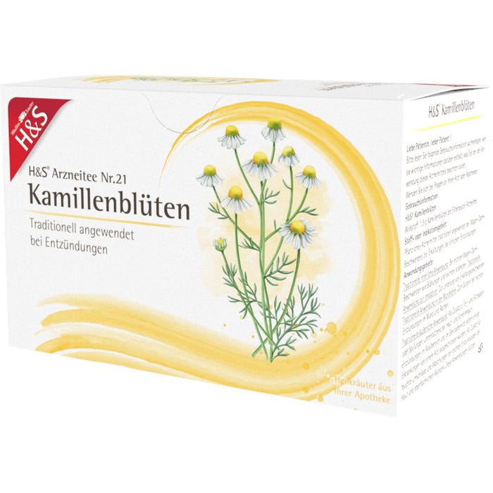 H&S Kamillenblüten Arzneitee Nr. 21, 20 pc Sac filtrant