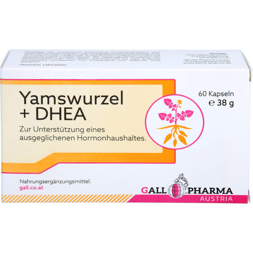 GALL PHARMA Yamswurzel + DHEA Kapseln zur Unterstützung eines ausgewogenen Hormonhaushalts, 60 St. Kapseln