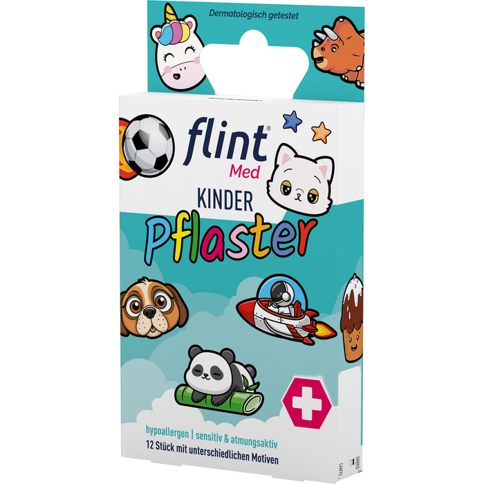 Flint Med Kinderpflaster hypoallergen, sensitiv und atmungsaktiv, 12 St. Pflaster