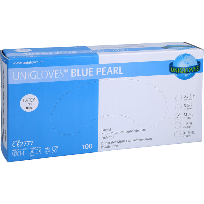Einmal Handschuhe Nitril blau M, 100 pc Gants