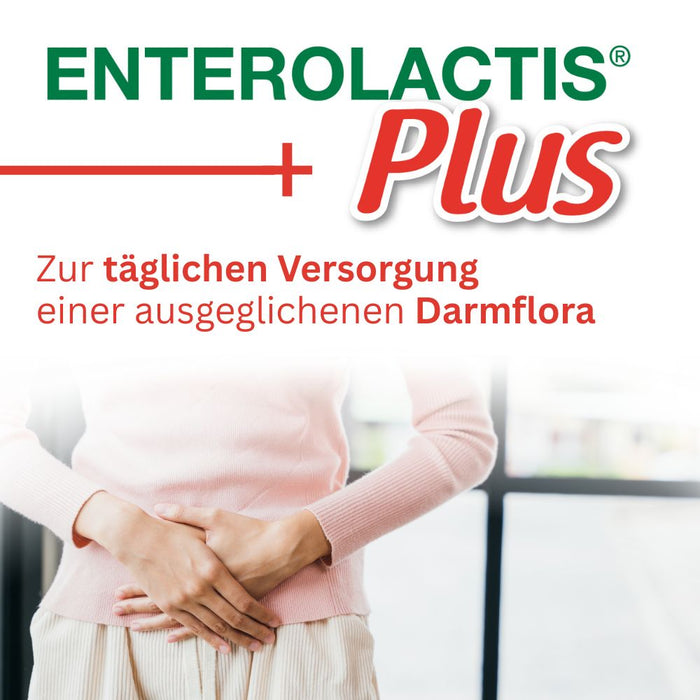 Enterolactis Plus - natürliche Versorgung der Darmflora und des Darmmikrobioms mit L. Casei DG - 24 Mrd. lebende Zellen pro Kapsel - laktosefrei & glutenfrei, 30 St. Kapseln