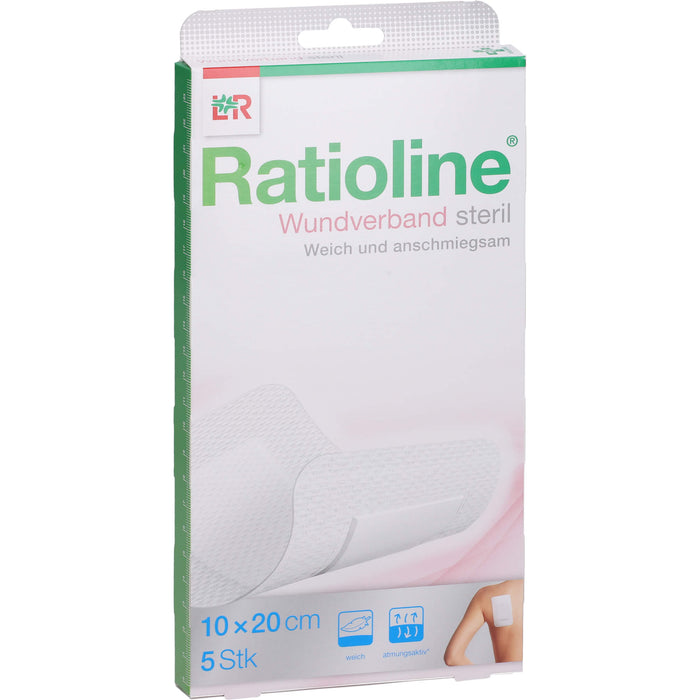 Ratioline steriler Wundverband 10 x 20 cm, 5 pcs. dressing