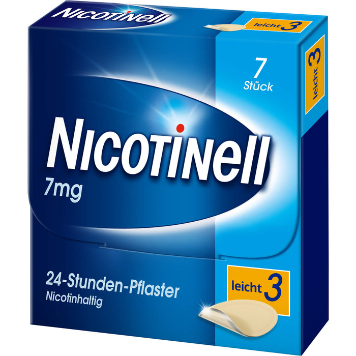 Nicotinell 7 mg/24-Stunden-Pflaster (bisher 17,5 mg) Stärke 3 (leicht), 7 pc Pansement