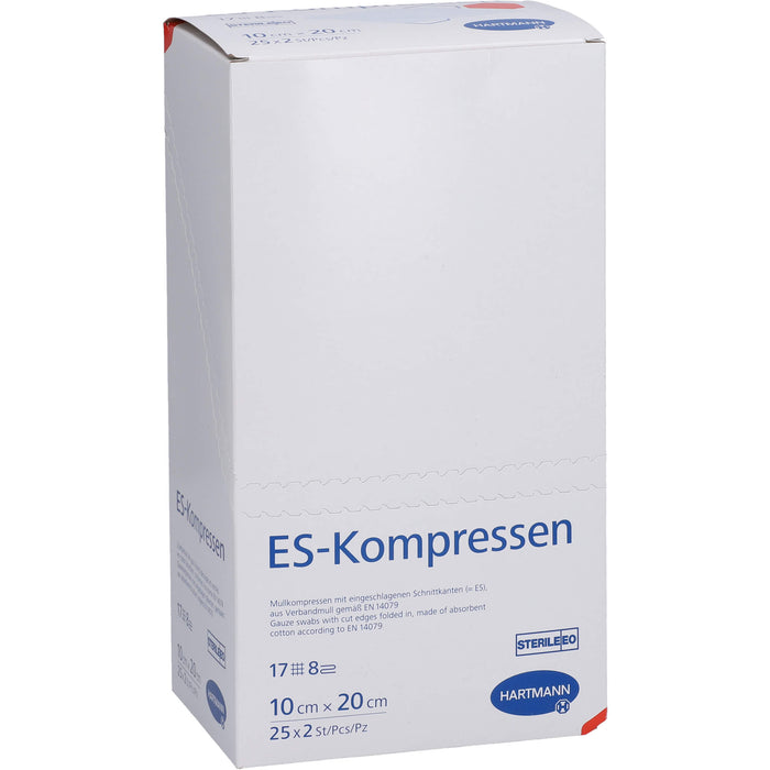 HARTMANN ES-Kompressen steril 10 cm x 20 cm, 50 pc Compresses