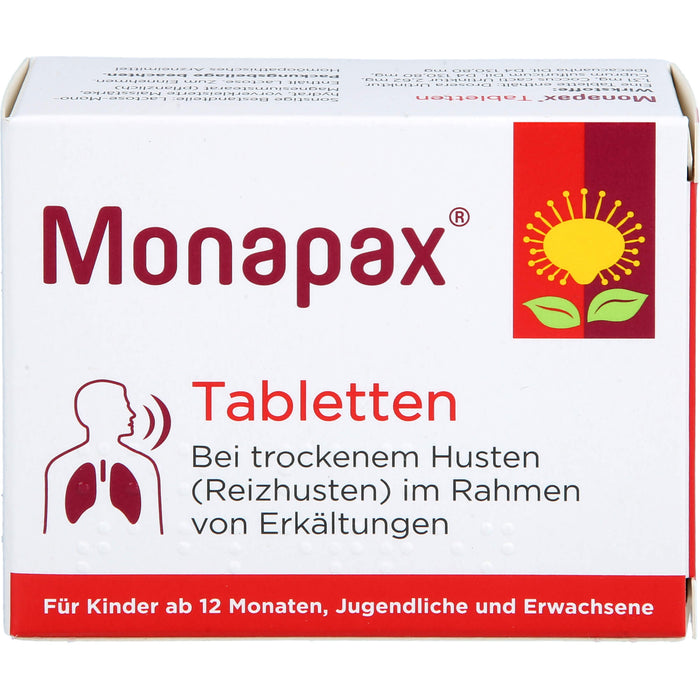 Monapax Tabletten bei trockenem Husten, 100 St. Tabletten