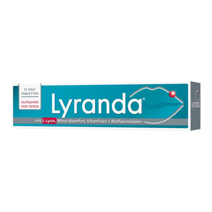 Lyranda Kautabletten bei Lippenherpes, 15 pc Tablettes