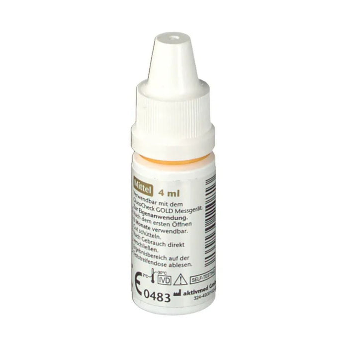 Aktivmed GlucoCheck Gold Kontrolllösung mittel, 4 ml Solution