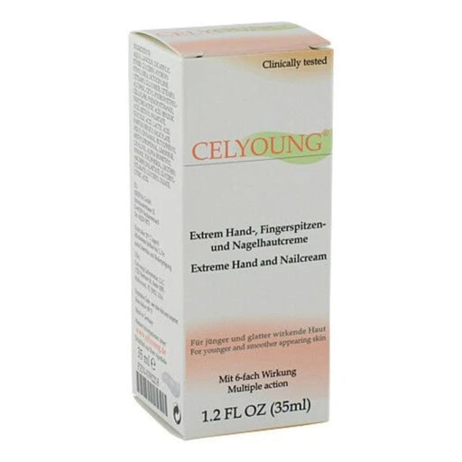 CELYOUNG Extrem Hand-, Fingerspitzen- und Nagelhautcreme für jünger und glatter wirkende Haut, 35 ml Creme
