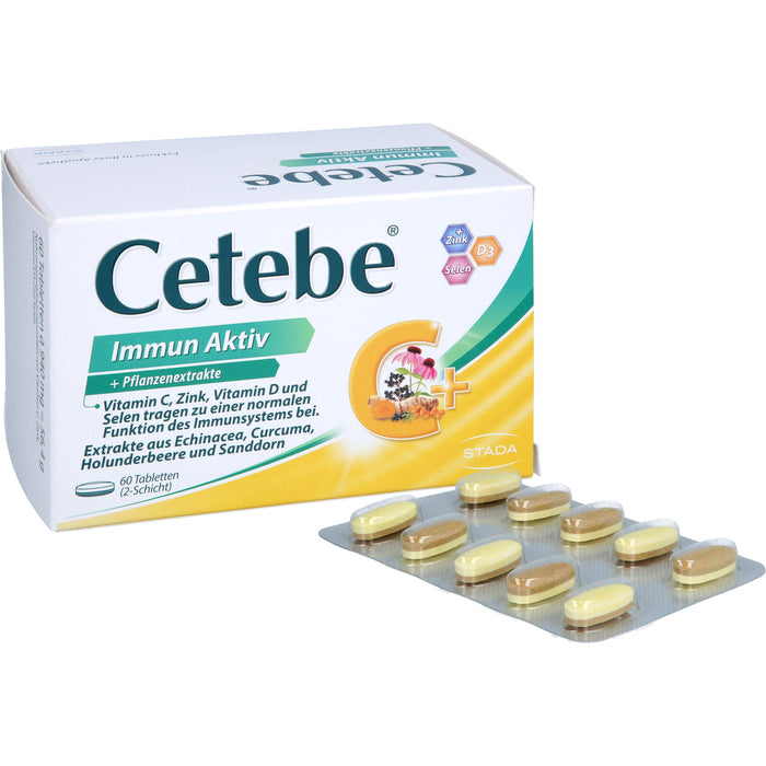 Cetebe Immun Aktiv Tabletten für eine normale Funktion des Immunsystems, 60 St. Tabletten