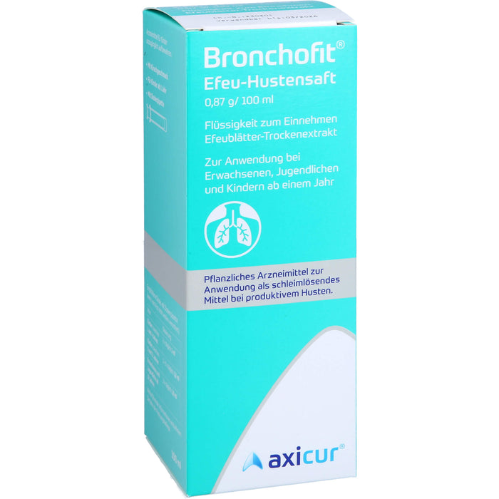 Bronchofit  Efeu-Hustensaft, 0,87 g/100 ml, Flüssigkeit zum Einnehmen, 100 ml Solution