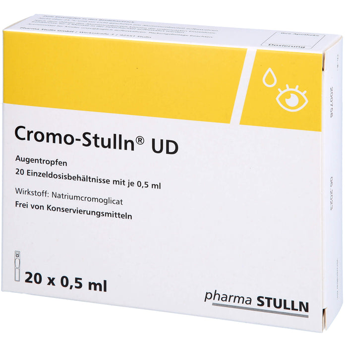Cromo-Stulln UD Augentropfen bei allergisch bedingter, akuter und chronischer Bindehautentzündung, 20 pcs. Solution