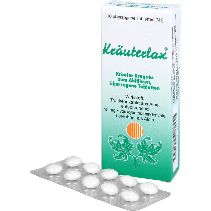 Kräuterlax Kräuter-Dragées zum Abführen, 10 pc Tablettes