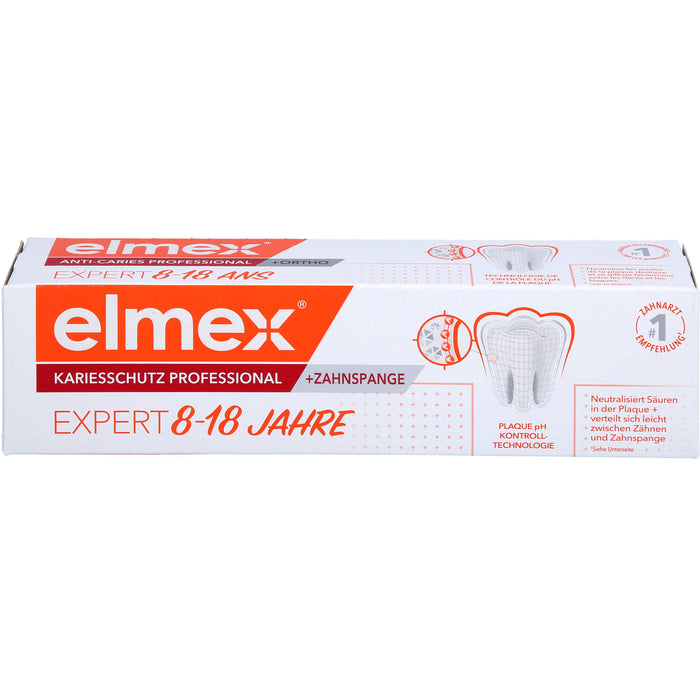 Elmex Kariesschutz Professional Zahnspangen Zahnpasta 8 - 18 Jahre, 75 ml Zahncreme