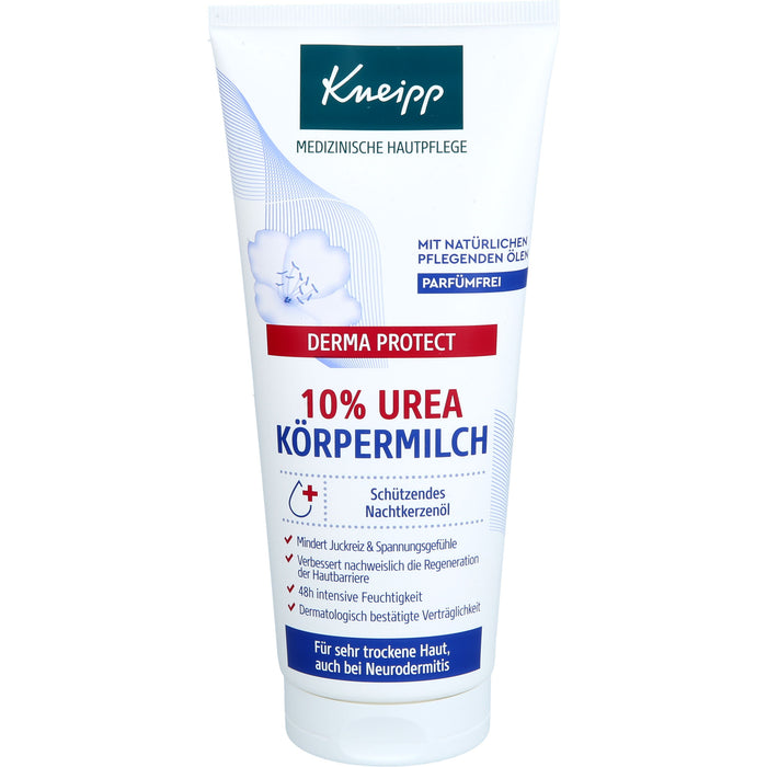 Kneipp Derma Protect 10% Urea Körpermilch für sehr trockene Haut, 200 ml Lotion