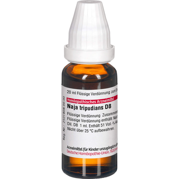 Naja tripudians D8 DHU Dilution, 20 ml Solution