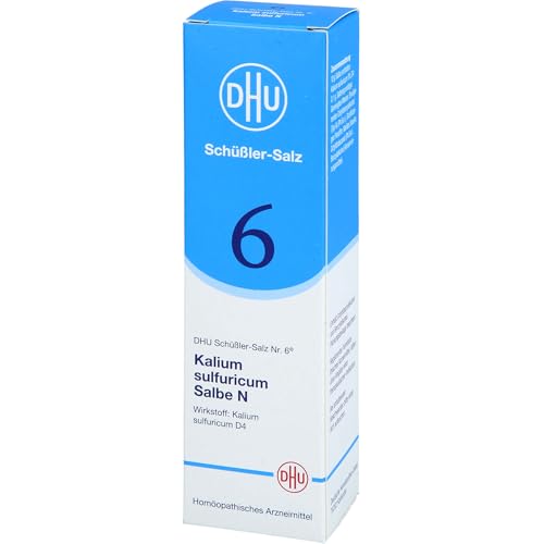 DHU Schüßler-Salz Nr. 6 Kalium sulfuricum D4 – Das Mineralsalz der Entschlackung – das Original, 50 g Ointment