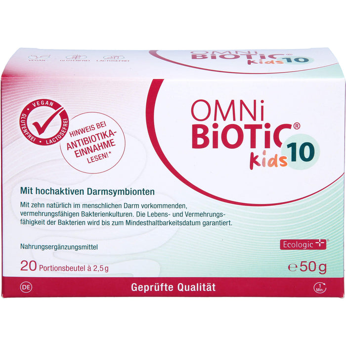 OMNI BIOTIC 10 Kids Pulver mit hochaktiven Darmsymbionten, 20 St. Beutel