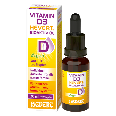 Vitamin D3 Hevert Bioaktiv Öl, 20 ml Tropfen